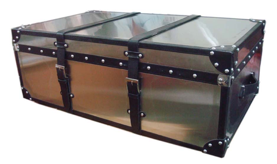 Topproductbymainid Stain Less Steel Trunk Coffee Table With Belts
